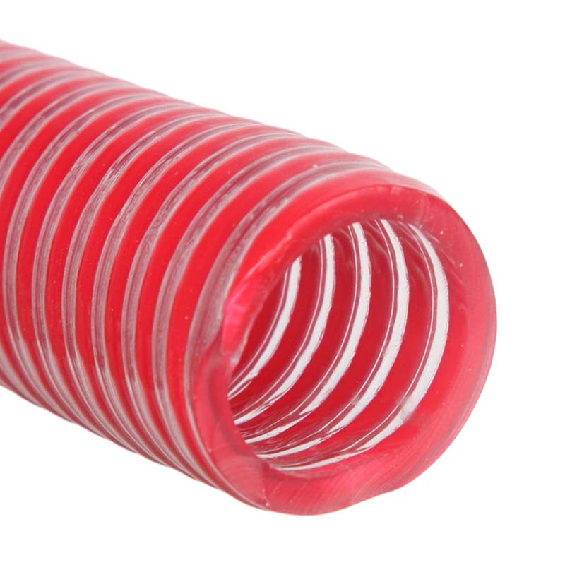 102 mm 4" Zoll Saug Ansaug Spiral Förder Pumpen Wein Alkohol Milch Schlauch rot - PN 4 bar