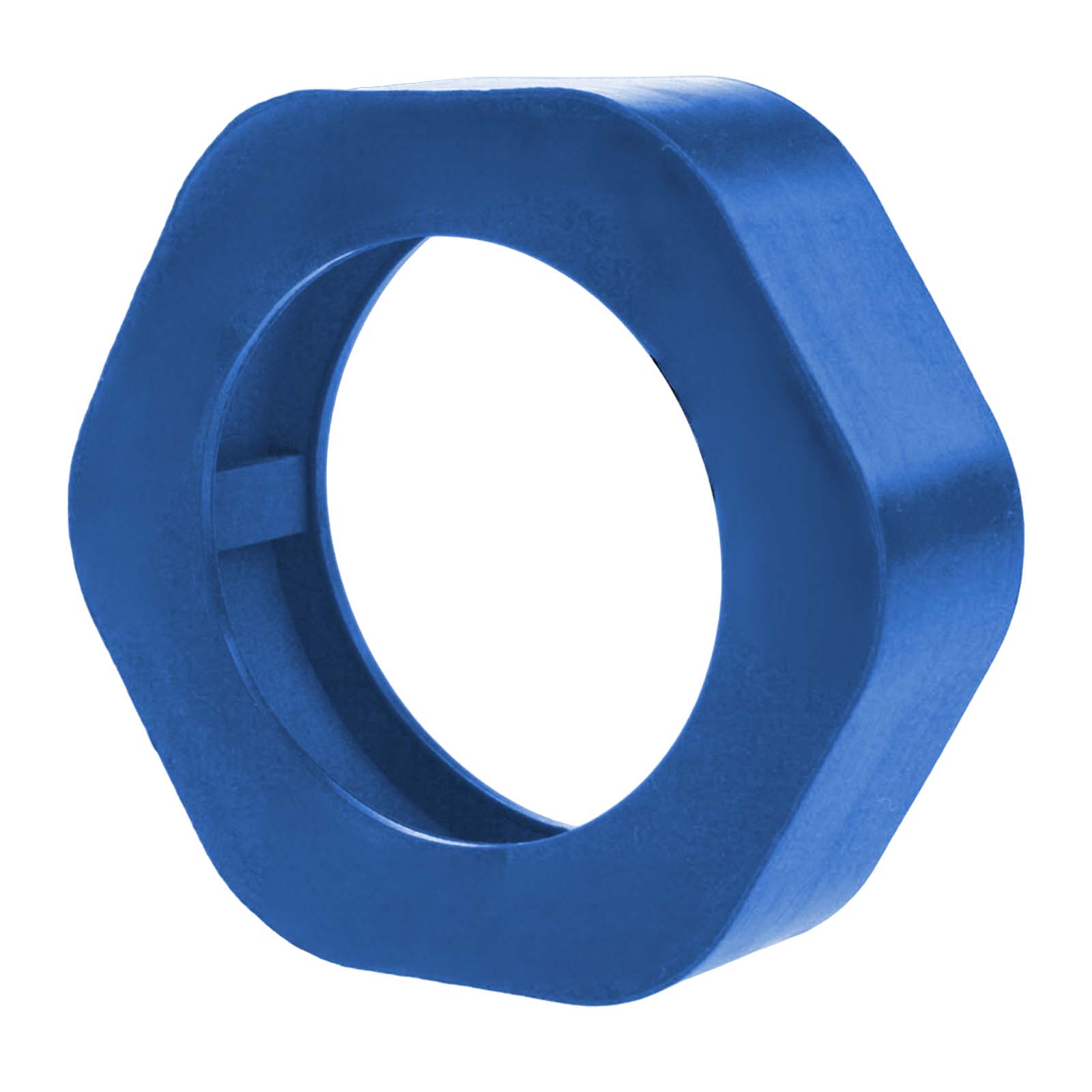 DN 100 Milchrohr Verschraubung DIN 11851 Prallschutz Überwurfmutter Gummi EPDM - blau