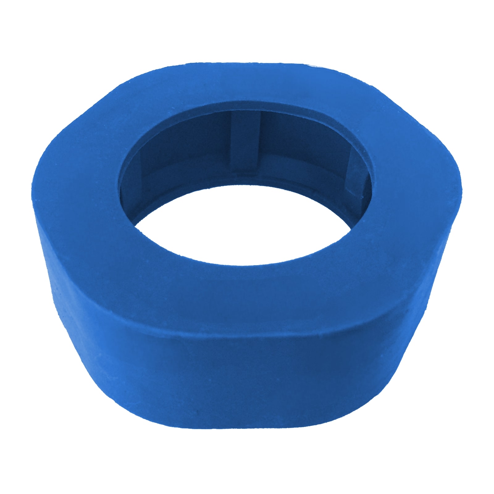 DN 100 Milchrohr Verschraubung DIN 11851 Prallschutz Überwurfmutter Gummi EPDM - blau