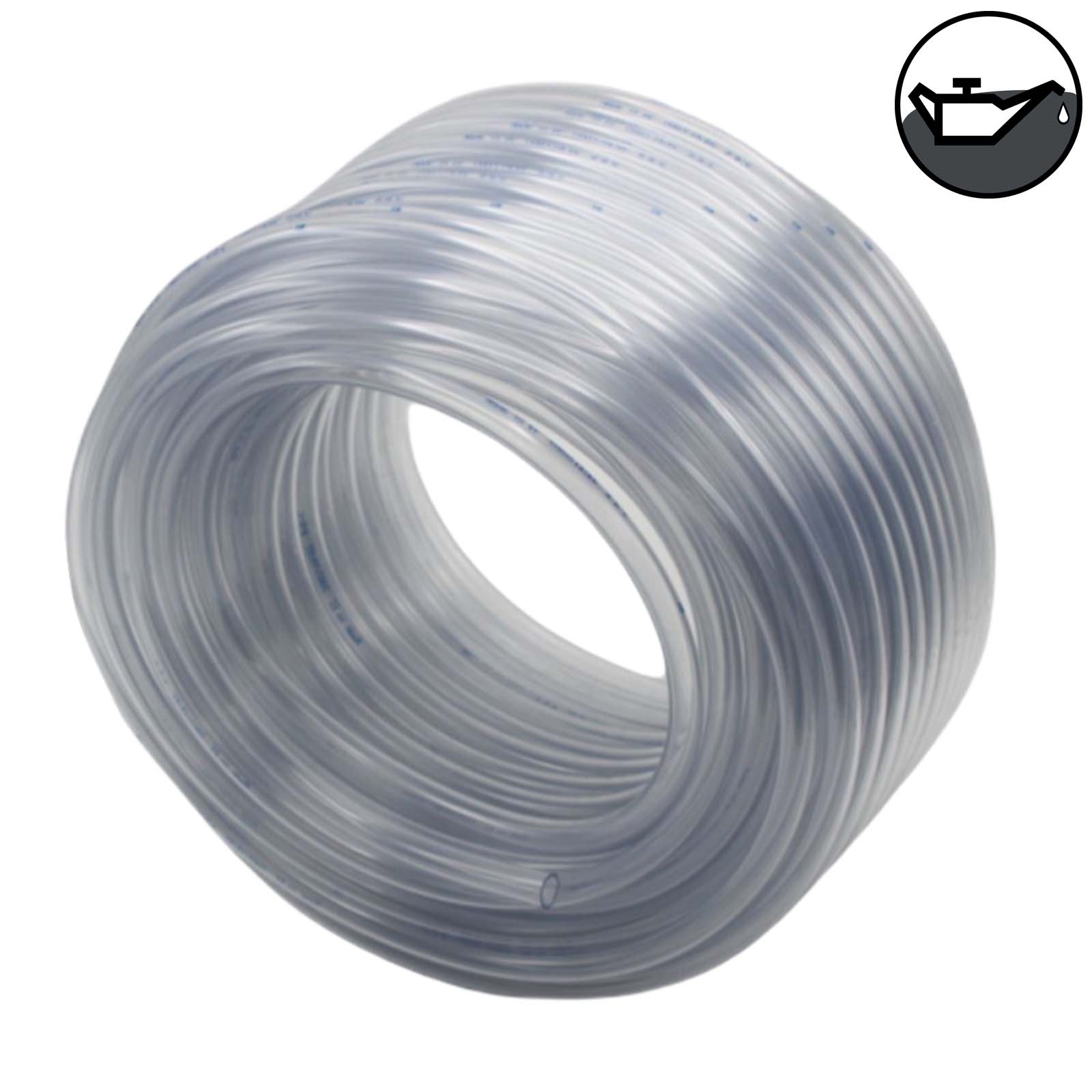 19 x 27 mm PVC Flüssigkeit Öl Luft Wasser Universal Labor Schlauch klar durchsichtig - PN 2 bar