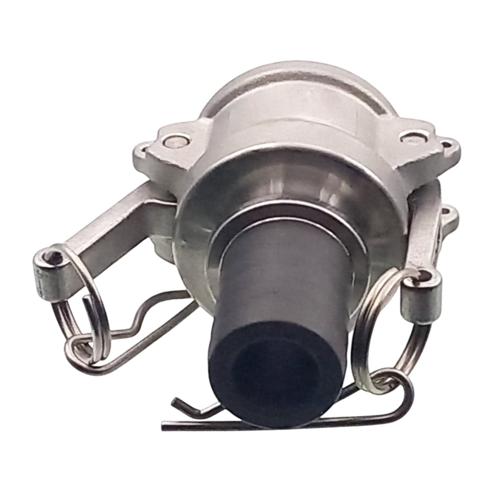 Kamlock Typ C - Mutterteil (91,5 mm) Edelstahl V2A (AISI 316) -> gerillter Stutzen DN 75 mm PFA beschichtet - PN 25 bar