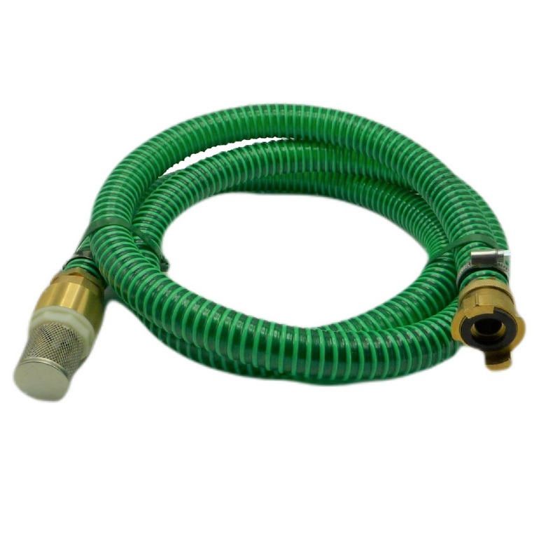 25 mm 1" Zoll Ansaug Saug Schlauch Pumpen Garnitur PROFI Schnellkupplung grün - 2 m