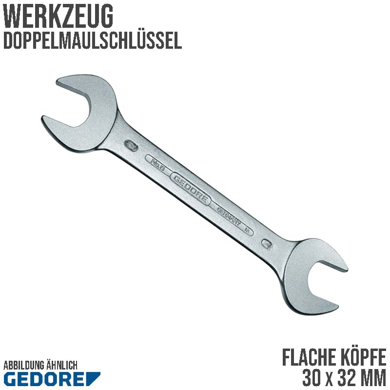 30 x 32 mm Doppel Maul Schlüssel Vanadium stahl verchromt