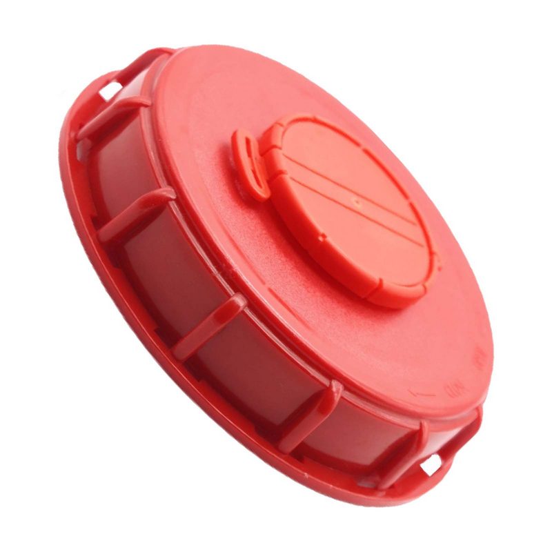S245 x 6 DN 225 (AD 255 mm) IBC Container Einlass Deckel Verschluss mit Einlüftung - rot