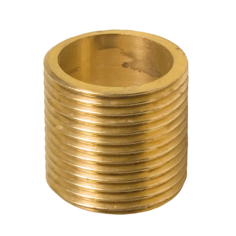2" Gewindenippel Nr. 531 Außengewinde AG Messing Fittings PN 40 bar - Länge: 50 mm