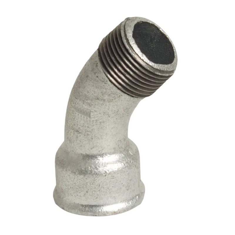 3/4" Gusseisen Temperguss Fitting Nr. 40 Bogen 45° Innen x Außengewinde IG x AGDVGW PN 25 bar