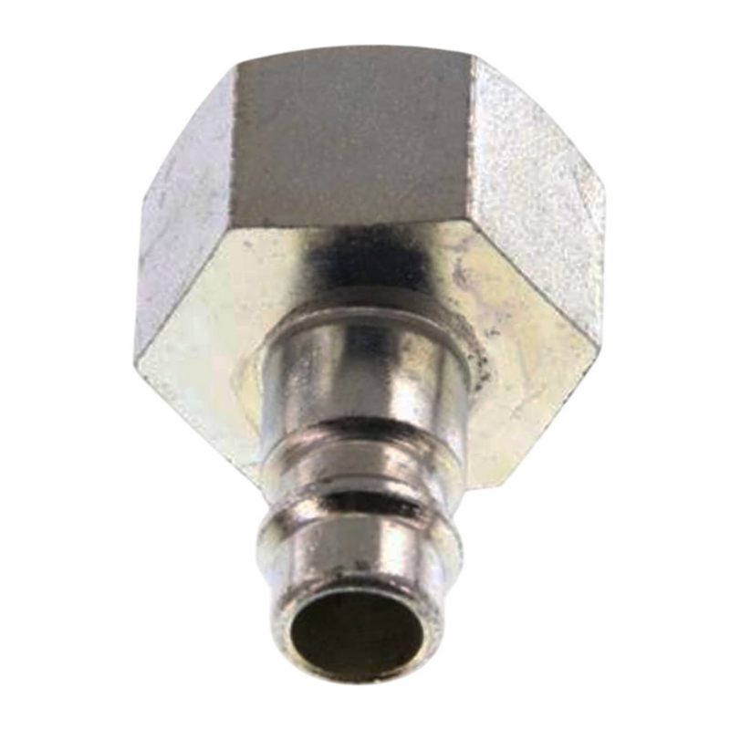 1/2" Druckluft Stecker Nippel Einsteck Anschluss Stahl verzinkt NW 7,2 mit Innengewinde IG - PN 35 bar