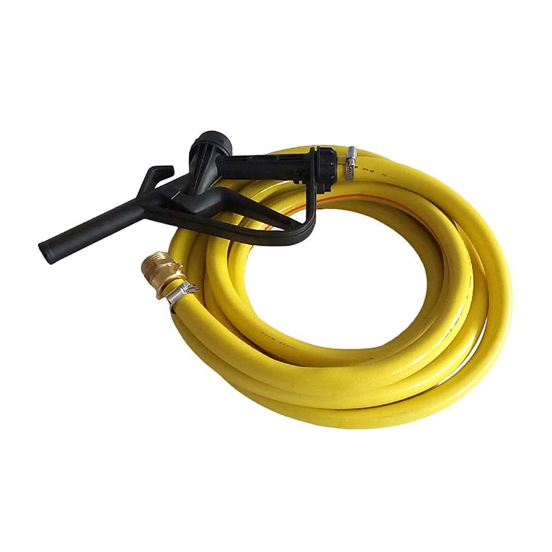 3/4" 19 mm Zapf Schlauch Garnitur mit Doppelnippel AG 1" - 2 m (PP Pistole schwarz) - PN 5 bar