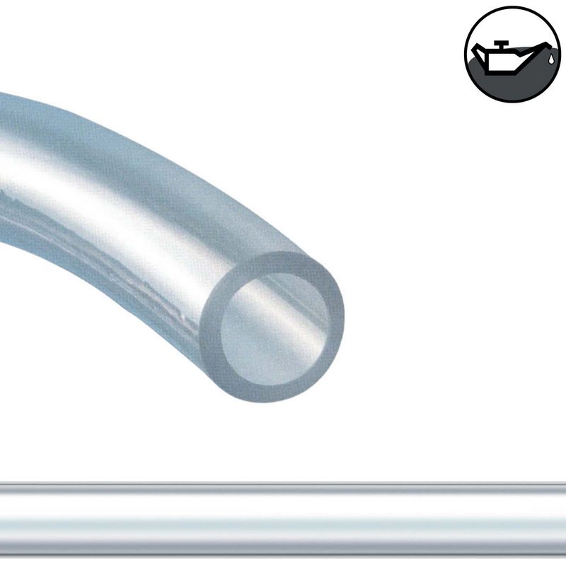 19 x 27 mm PVC Flüssigkeit Öl Luft Wasser Universal Labor Schlauch klar durchsichtig - PN 2 bar