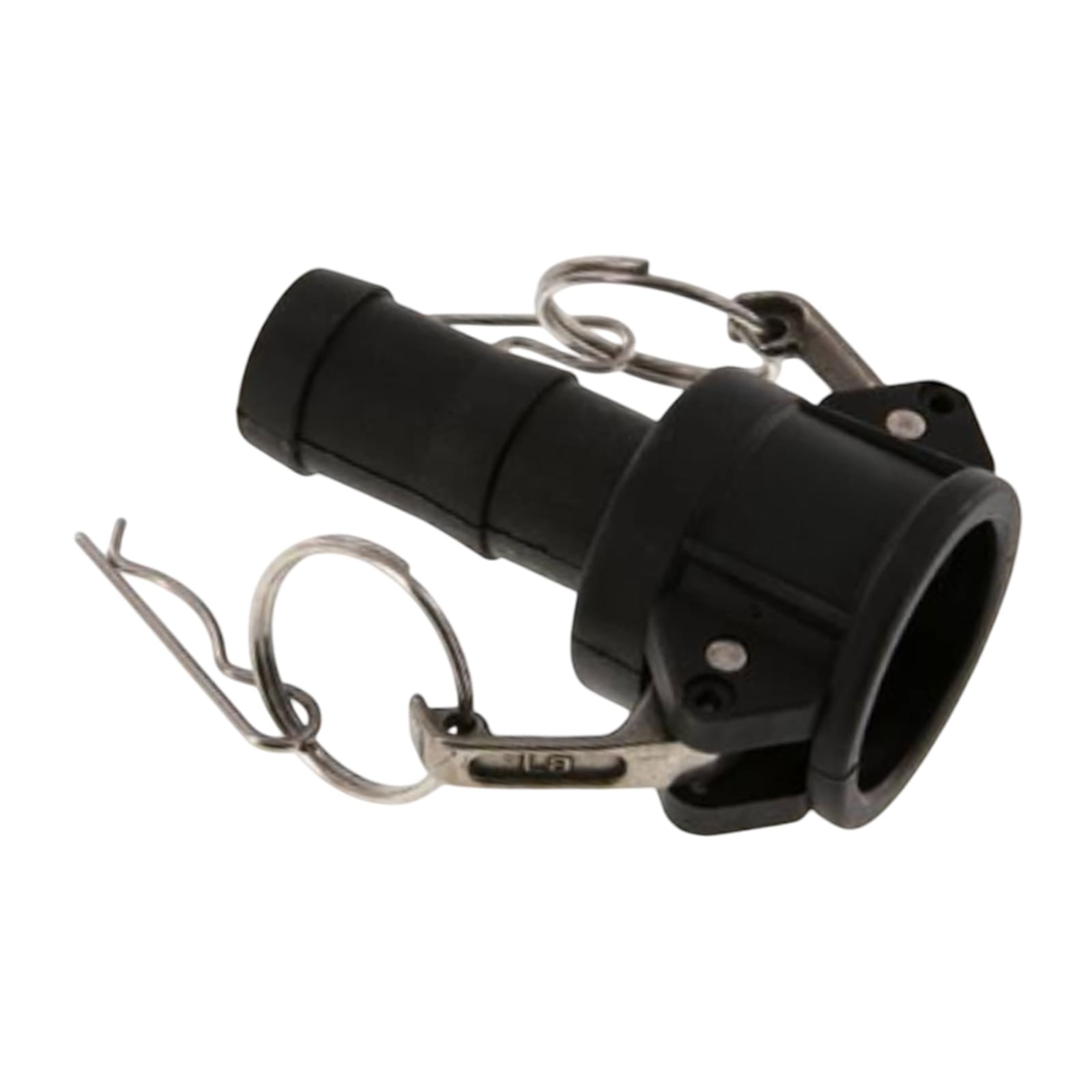 Kamlock Typ E - Vaterteil PP - 119,5 mm Stecker  -> Tülle 103 mm 4" Zoll DN100 - PN 5 bar