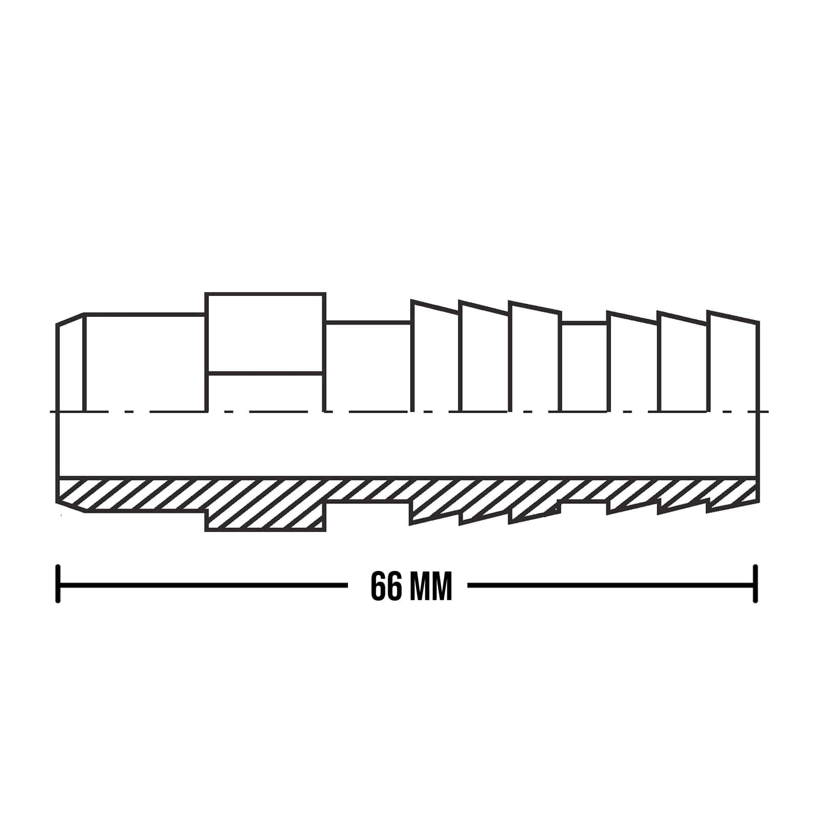 16 mm PVC Klebefitting Schlauch Klebe Tülle Stutzen Verbinder Pool Teich DN16 -> 16 mm - PN 10 bar