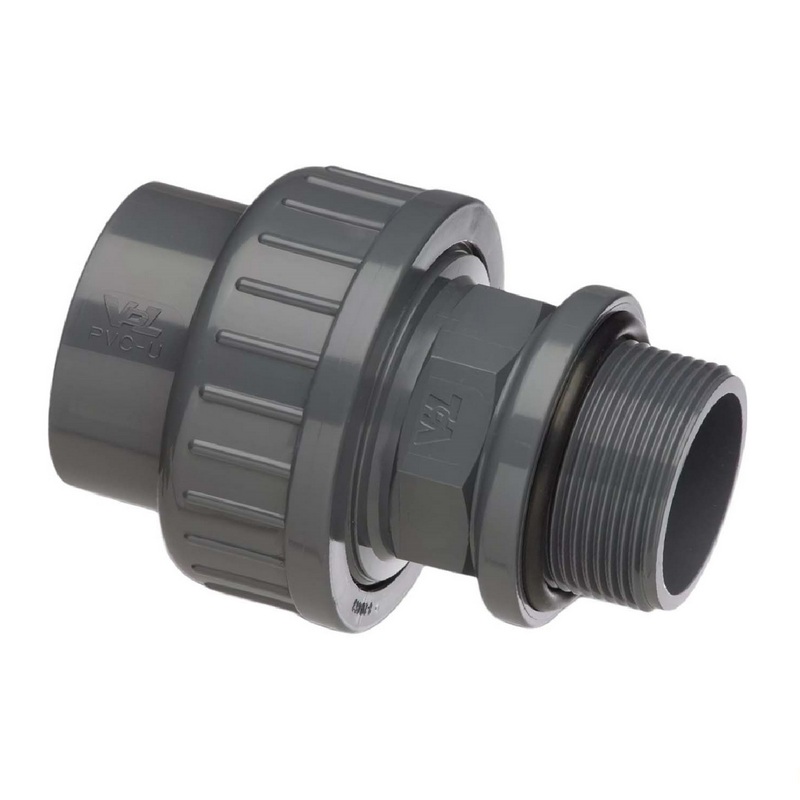 63 mm VDL PVC Klebe Fitting Verschraubung Außengewinde O-Ring Muffe 63 mm x 2" - PN 10 bar