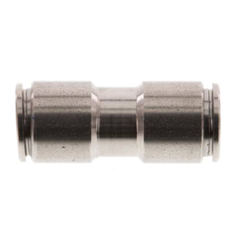 4 mm Pneumatik Schnell Steck Verbinder IQS gerade Edelstahl 1.4404 PA PU Schlauch - PN 16 bar
