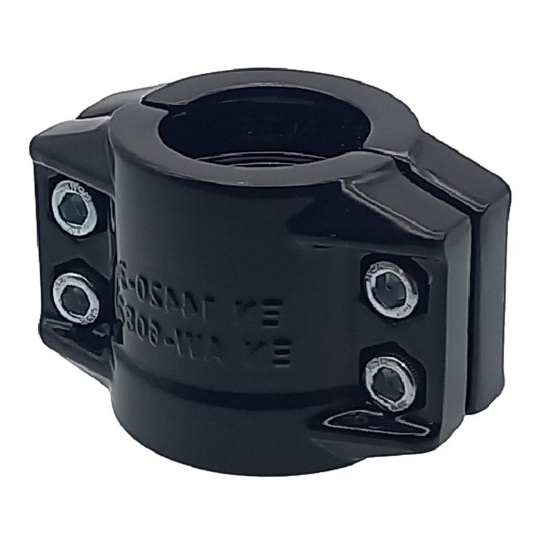 DN 19 Klemmschale Aluminium schwarz Spannbereich 30 - 33 mm für Schlauch ID x AD 19 x 31 mm - PN 25 bar
