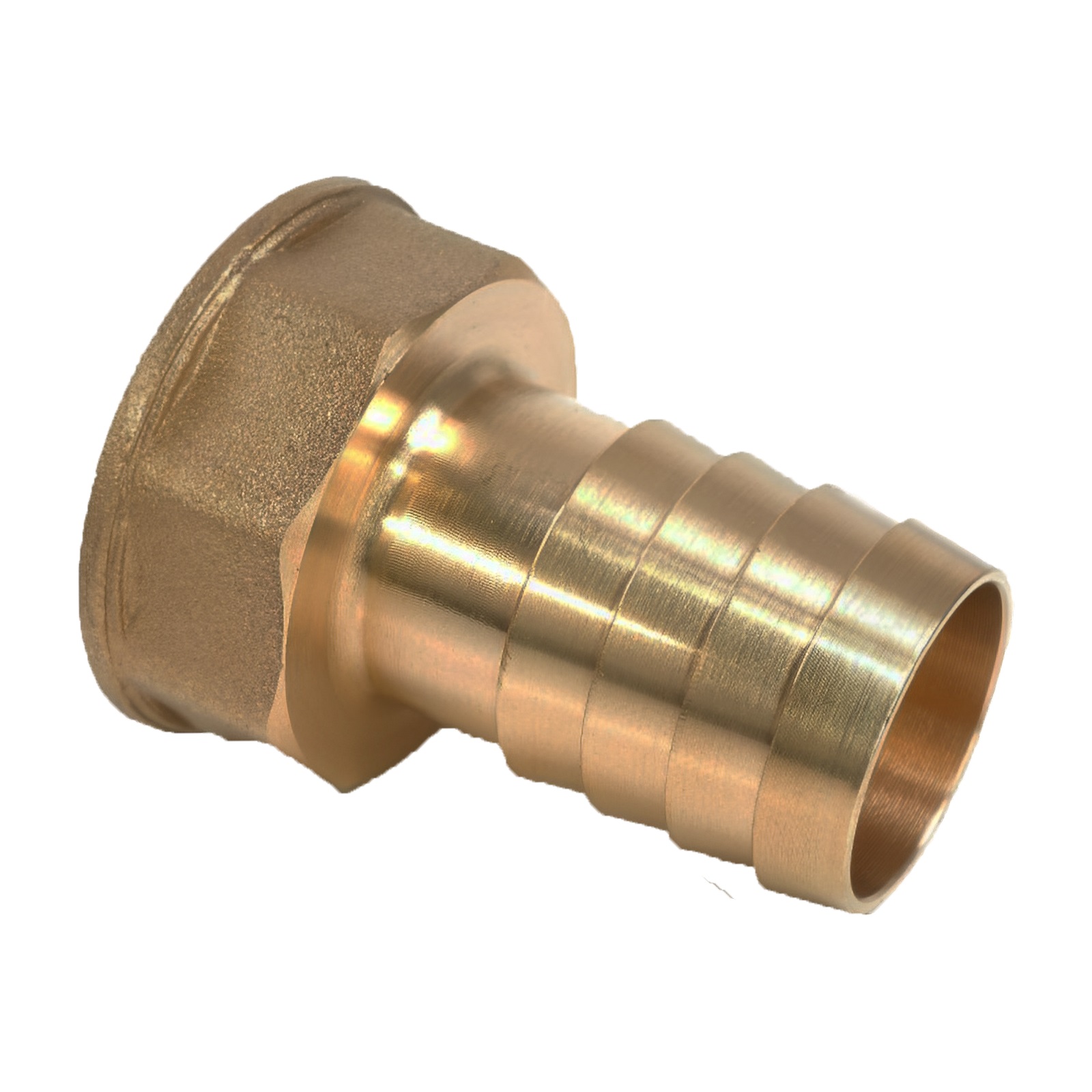 2" x 50 mm Schlauch Tülle Stutzen Innengewinde IG Nippel Messing Fitting - PN 30 bar