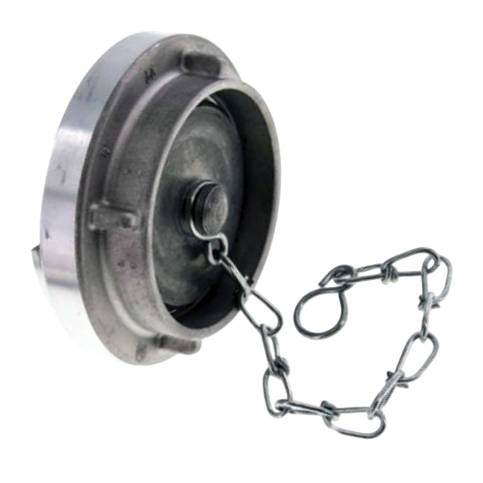 STORZ C DN52 KA66 V4A Blindkupplung mit Kette Saug Bau Feuerwehr Schlauch Edelstahl FKM - PN 16 bar