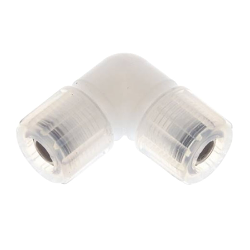 6 x 4 mm Winkel 90° Kupplung PFA Verschraubung Verbinder PA PP Schlauch FDA - PN 10 bar