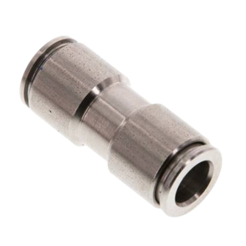 16 mm Pneumatik Schnell Steck Verbinder IQS gerade Edelstahl 1.4404 PA PU Schlauch - PN 16 bar