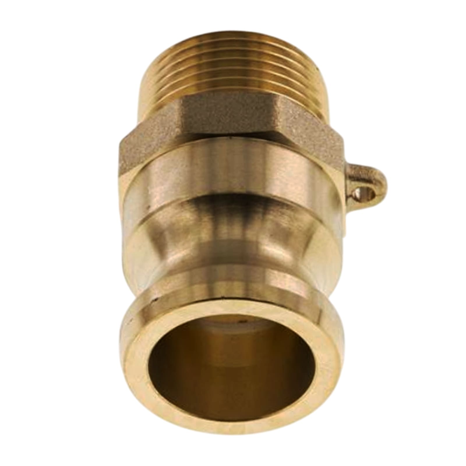 Kamlock Typ F - Vaterteil Messing - 175,9 mm Stecker mit Außengewinde (AG) 6" Zoll DN 150 - 5 bar