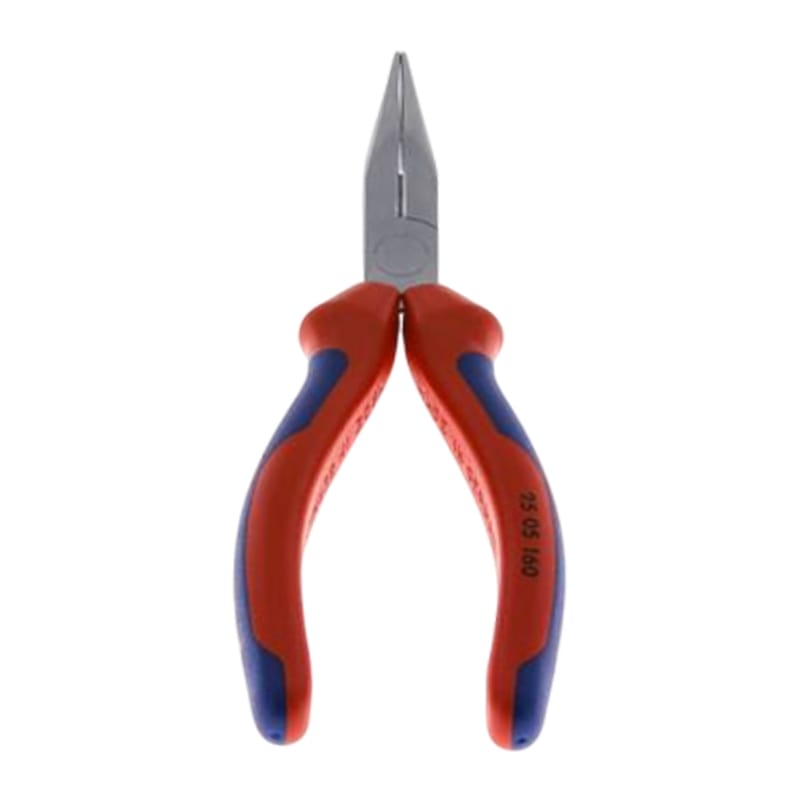 200 mm Flachrund Zange gerade Backen verchromt 3K Griffe Knipex