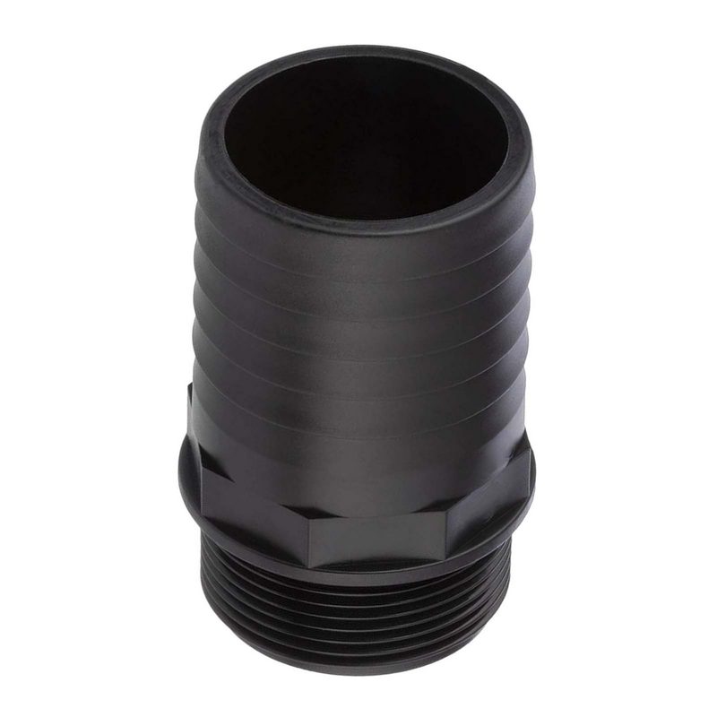 50 mm x 1 1/2 " PP Gewinde Fitting Schlauch Tülle Stutzen Außengewinde AG - PN 6 bar