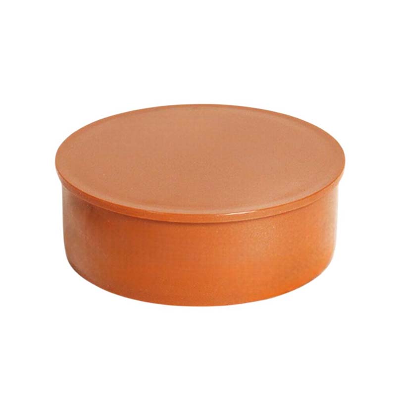 125 mm PVC Stopfen Abfluß Abwasser HT KG Rohr SN4 Stutzen rostbraun