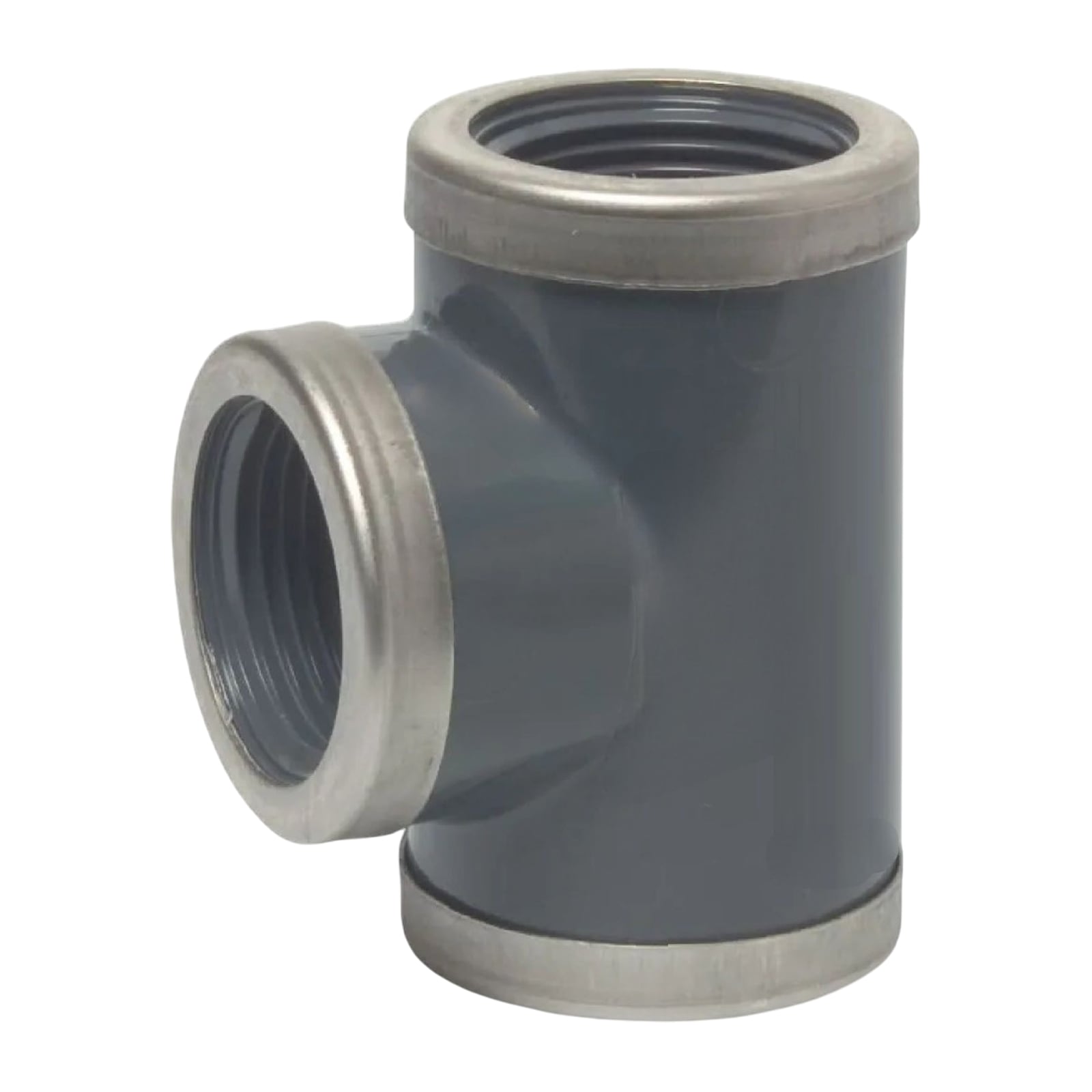 1/2" PVC Fitting T-Stück 90° 3-fach Innen Gewinde verstärk Verbinder - PN 16 bar