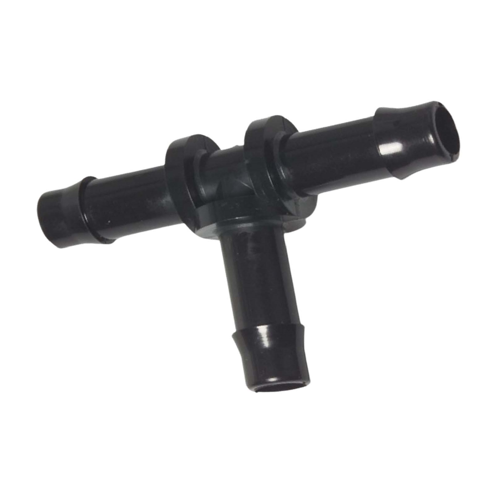 6 mm PA Nylon T-Stück 90° Schlauch Verbinder Stutzen Tülle Kupplung Fitting WF schwarz PN 10 bar