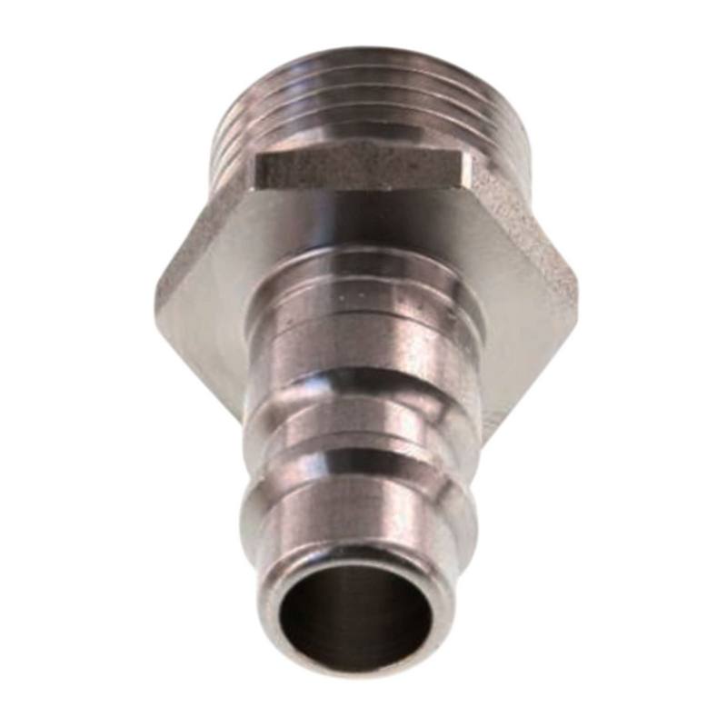 1/2" Druckluft Stecker Nippel Einsteck Anschluss Edelstahl NW 7,2 mit Innengewinde AG - PN 35 bar