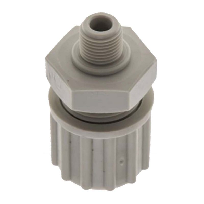 10 x 4 mm x 3/8" Kupplung Außengewinde TX Fitting Gewebe Schlauch Verbinder FDA PP beige - PN 10 bar