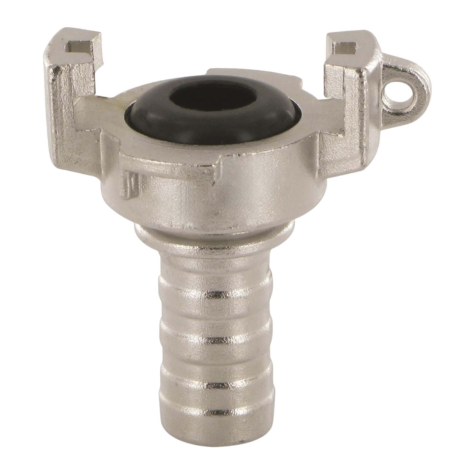DN 25 - 27 Pressluft Klauen Kupplung Express Edelstahl AISI 316 Abstand 41 mm Schlauch Stutzen Tülle 27 mm - PN 10 bar