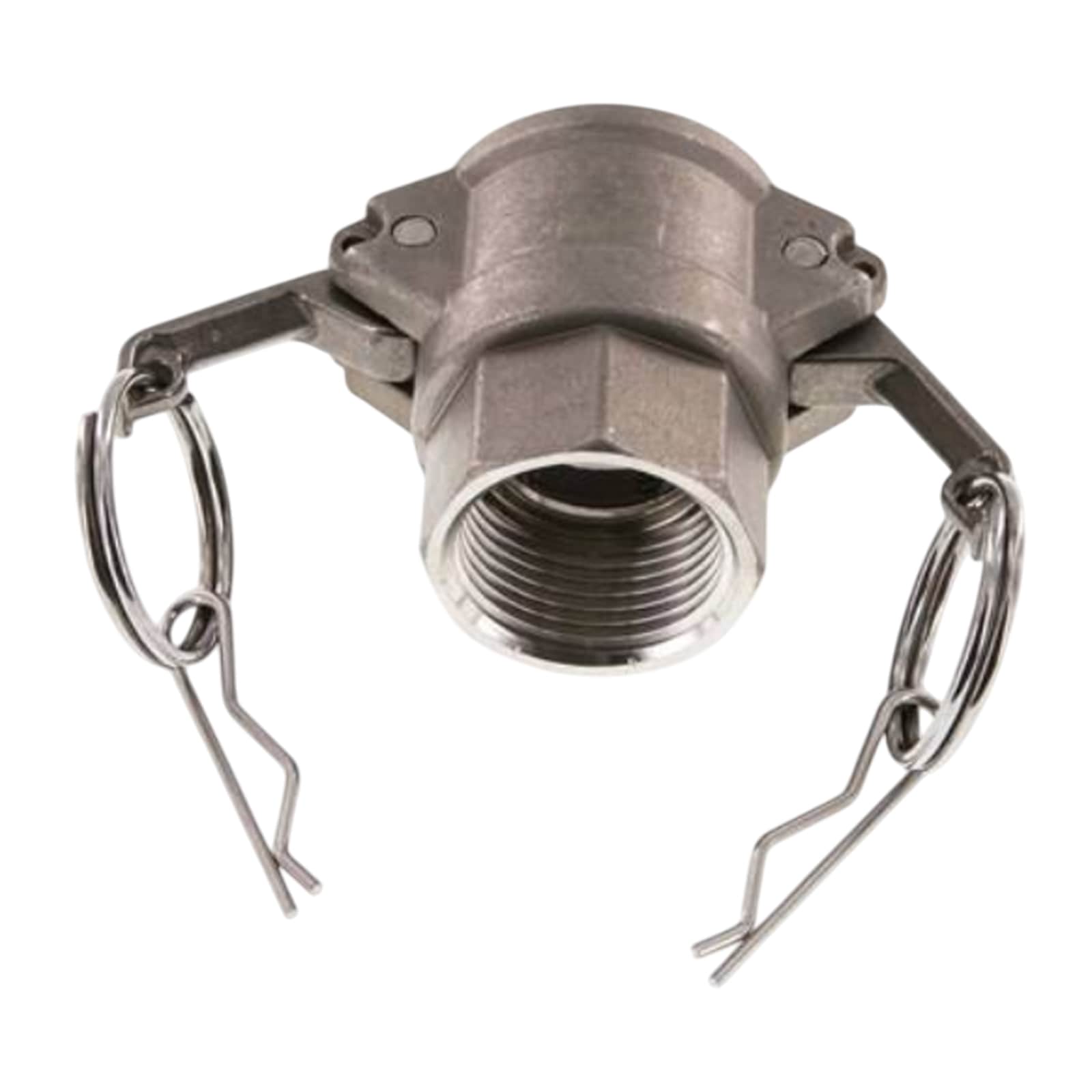 Kamlock Typ D - Mutterteil Edelstahl V4A (AISI 316) mit Innengewinde (IG) für Stecker 179,9 mm - 6" Zoll DN125 - PN 5 bar