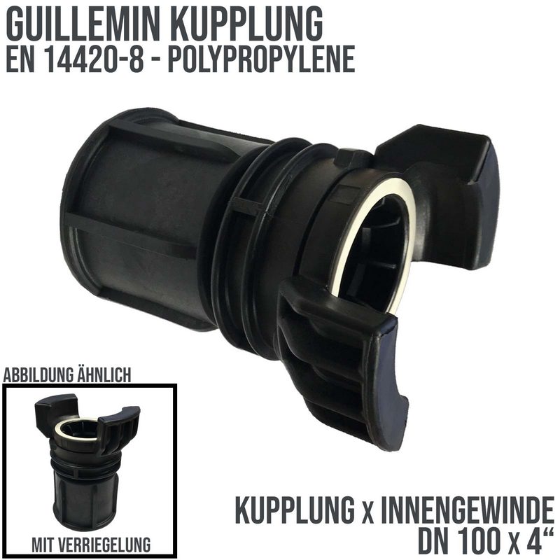 DN 100 Guillemin Kupplung Verriegelung BSPP Innengewinde IG 4" Polypropylene (PP) - PN 16 bar
