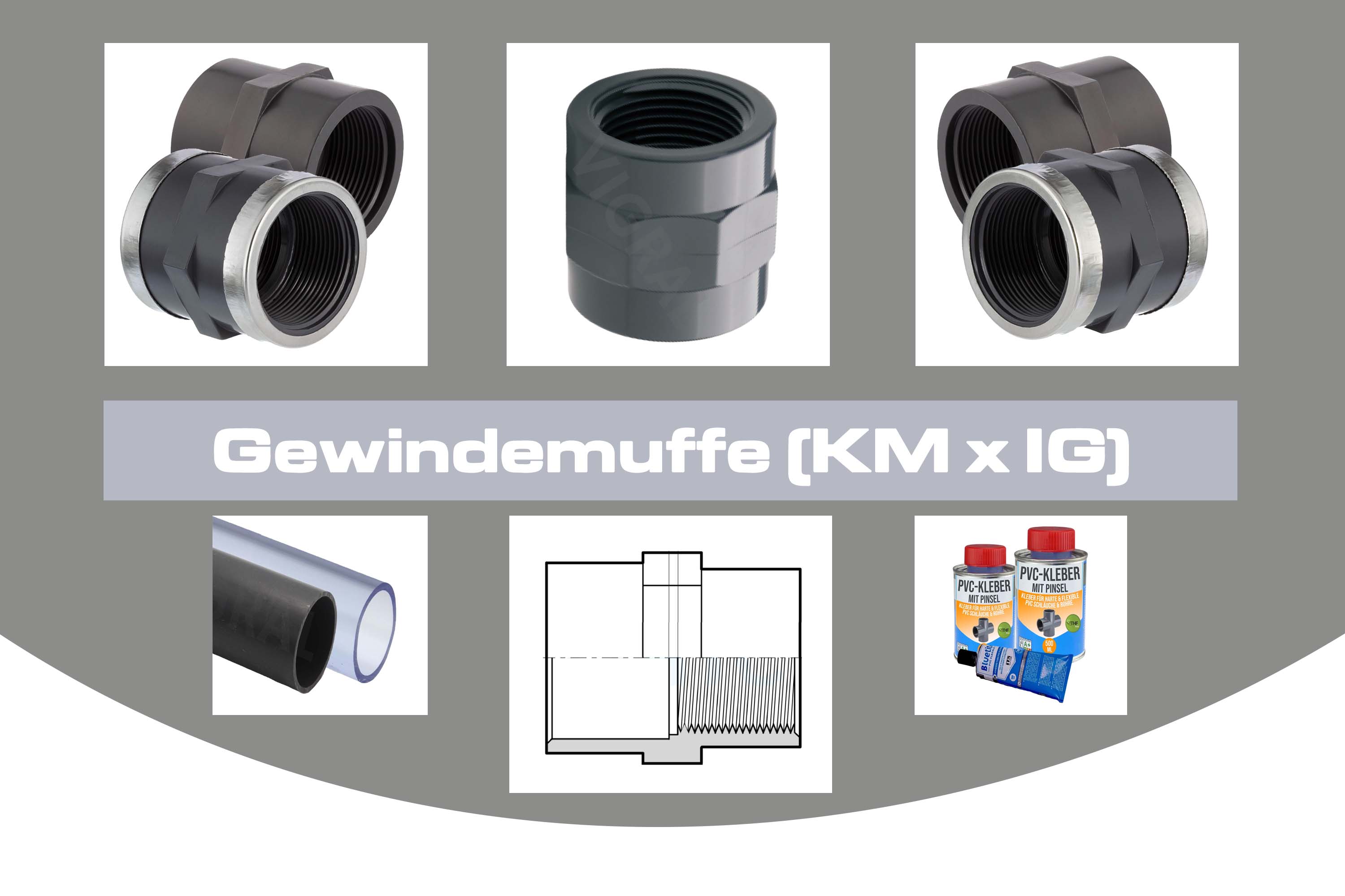 Gewindemuffe (KM x IG)