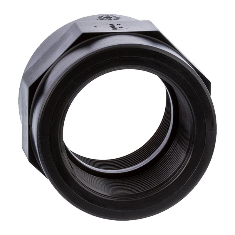 2" PP Gewinde Fitting Muffe schwarz Innengewinde IG Polypropylen - PN 10 bar