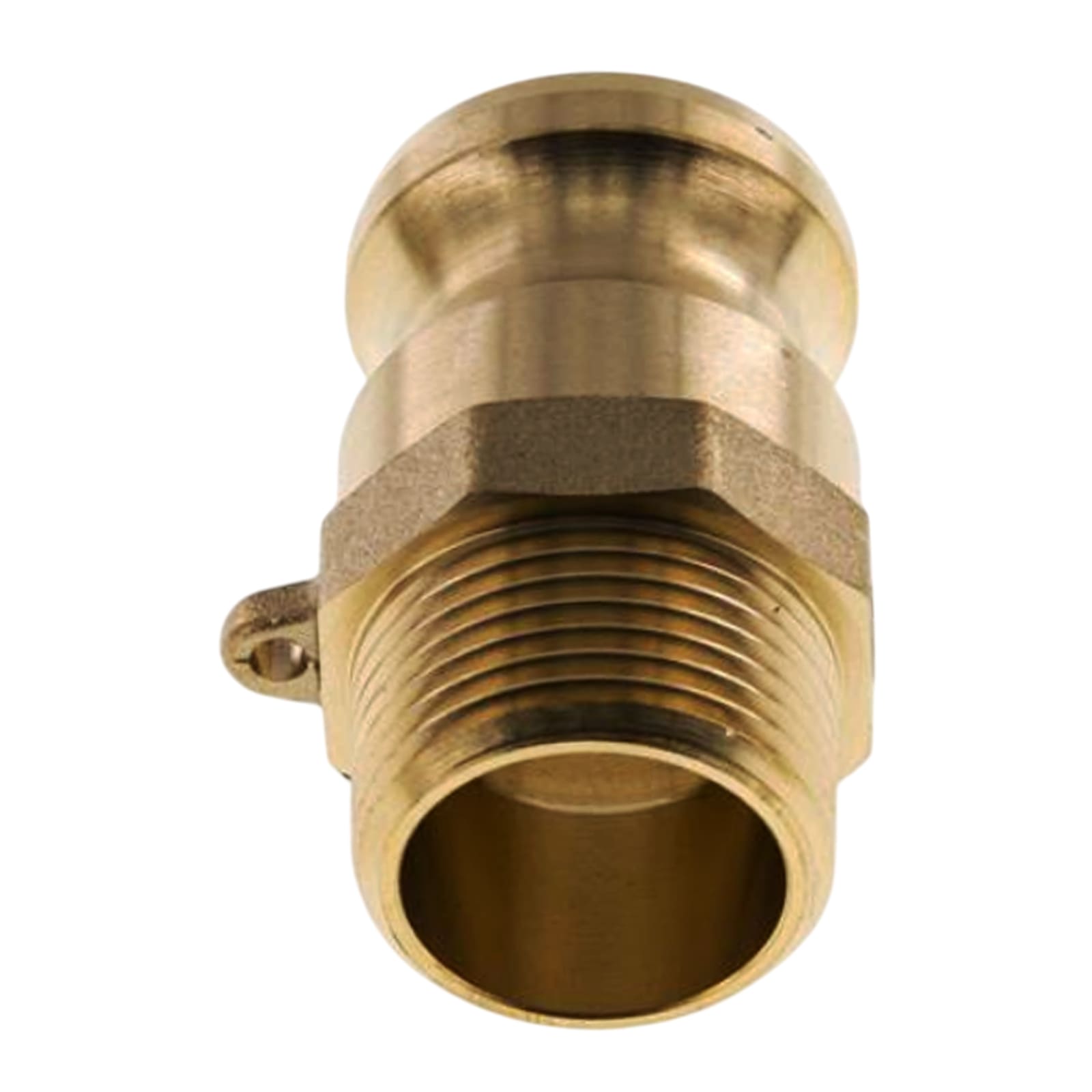 Kamlock Typ F - Vaterteil Messing - 175,9 mm Stecker mit Außengewinde (AG) 6" Zoll DN 150 - 5 bar