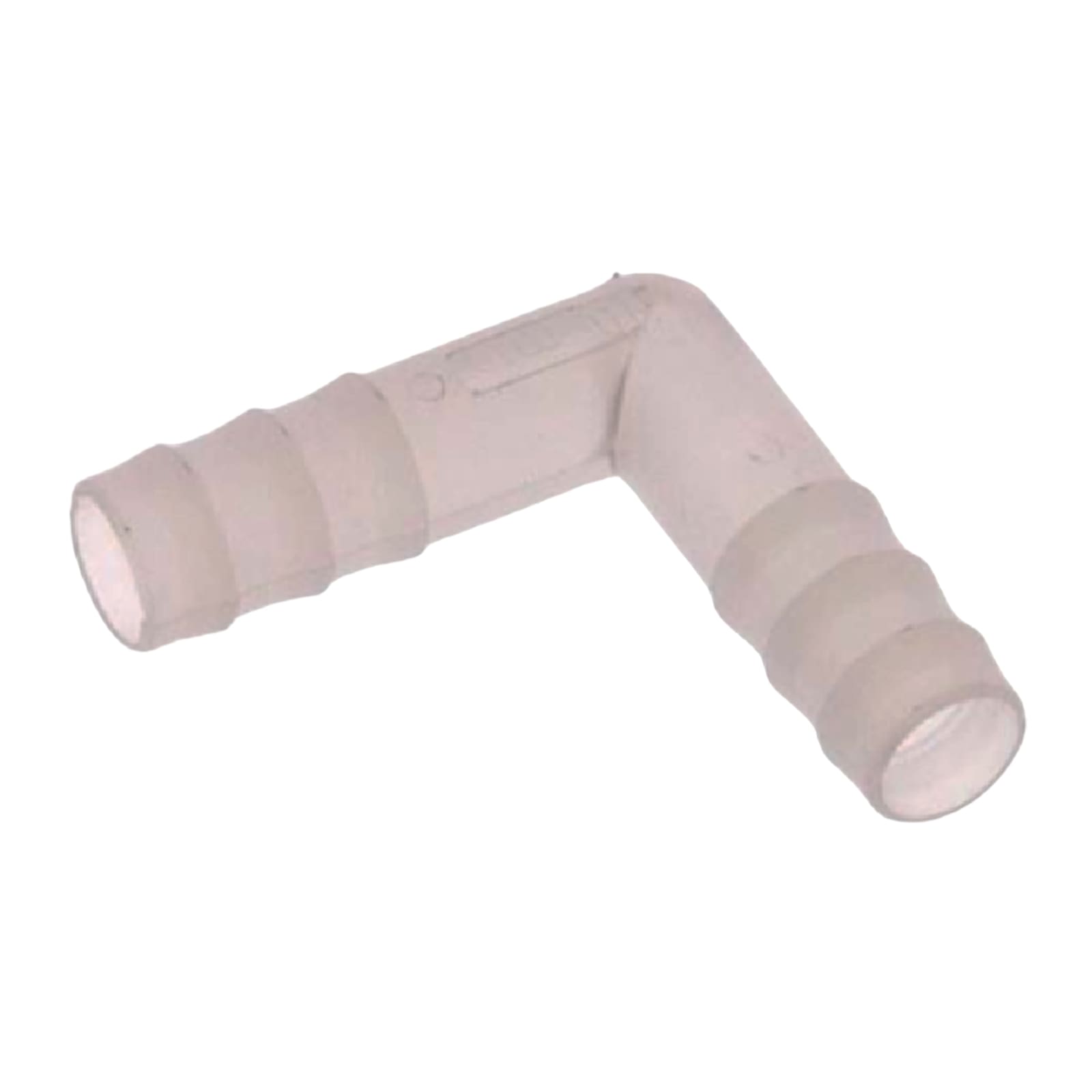6 mm PVDF Winkel 90° Schlauch Verbinder Stutzen Tülle Fitting FDA Lebensmittel weiss PN 10 bar