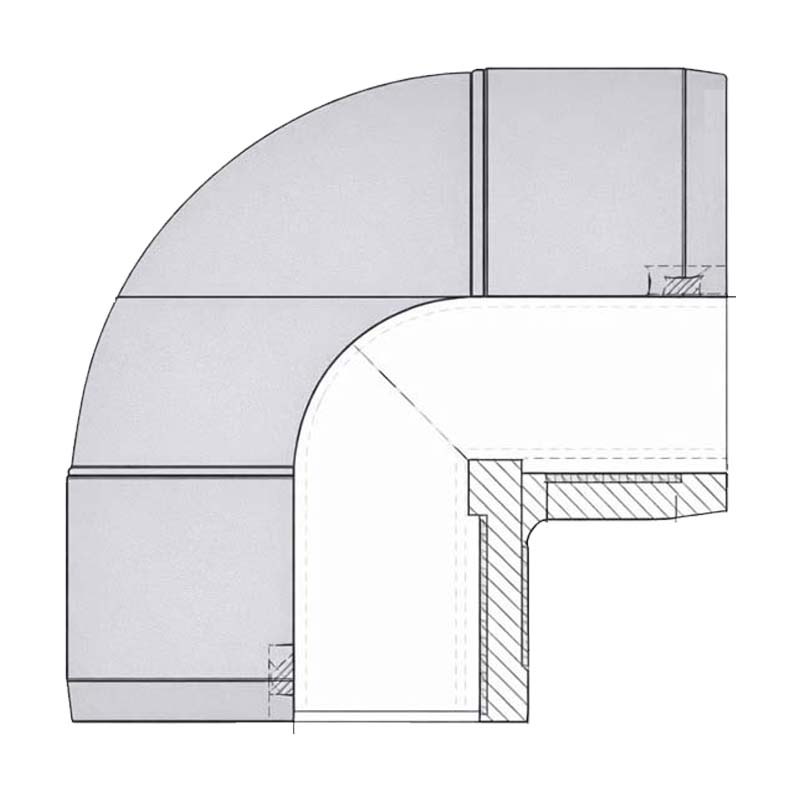 110 mm PE 100 Elektro Schweiß Fitting Winkel 90° Muffe SDR 11 DVGW 24 VAC schwarz
