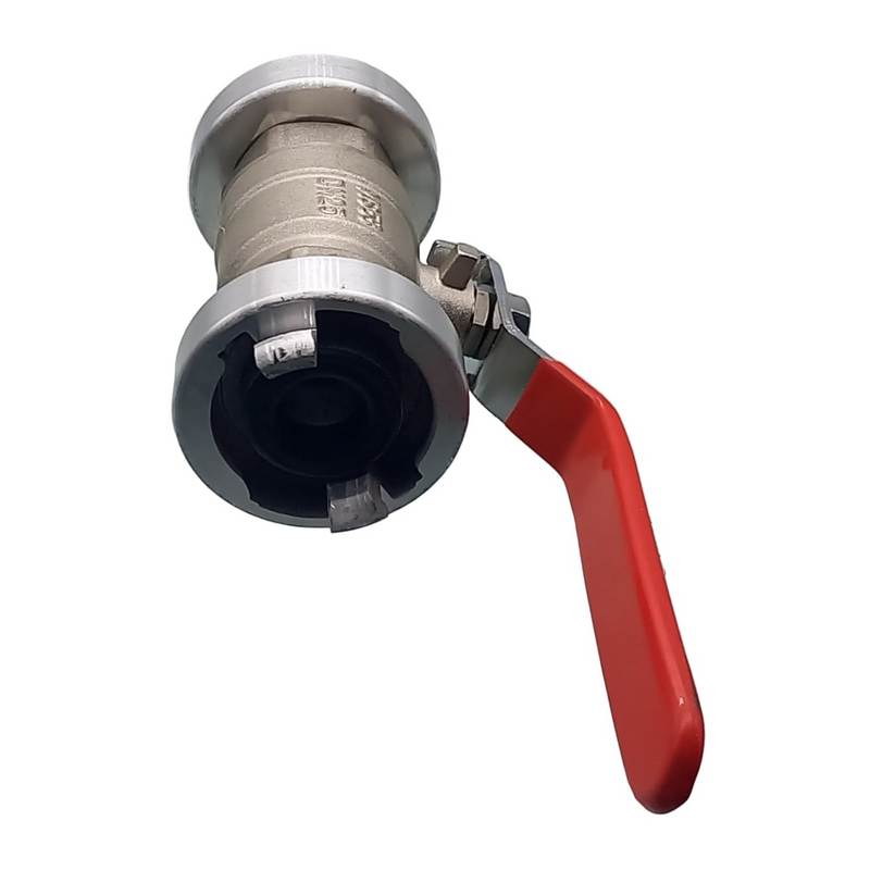STORZ DN 38 KA 51 Messing Kugelhahn 2-fach Kupplung (PN10)