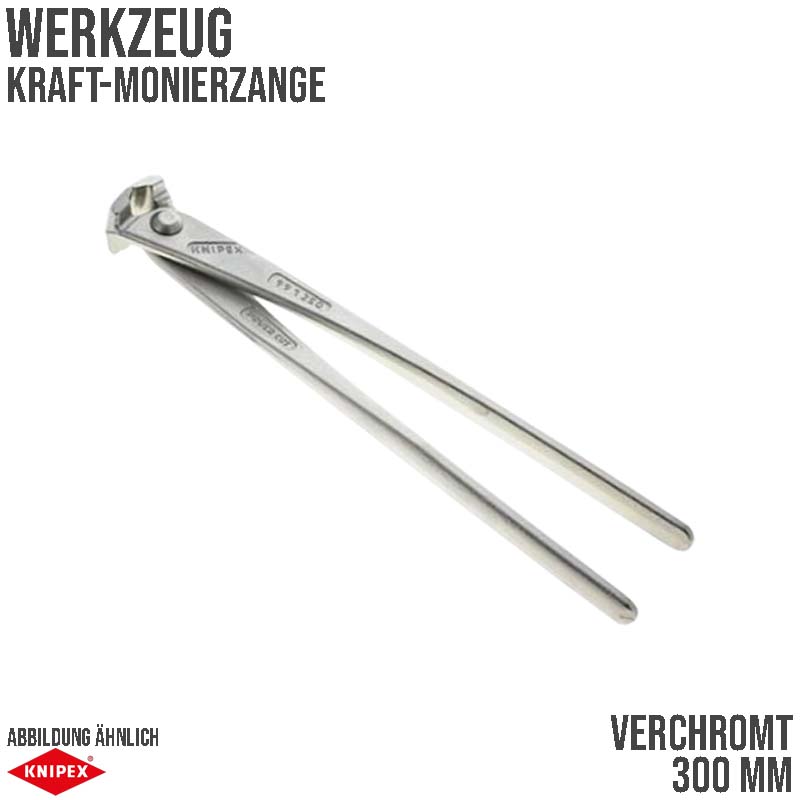 280 mm Kraft Monier Zange verchromt Knipex