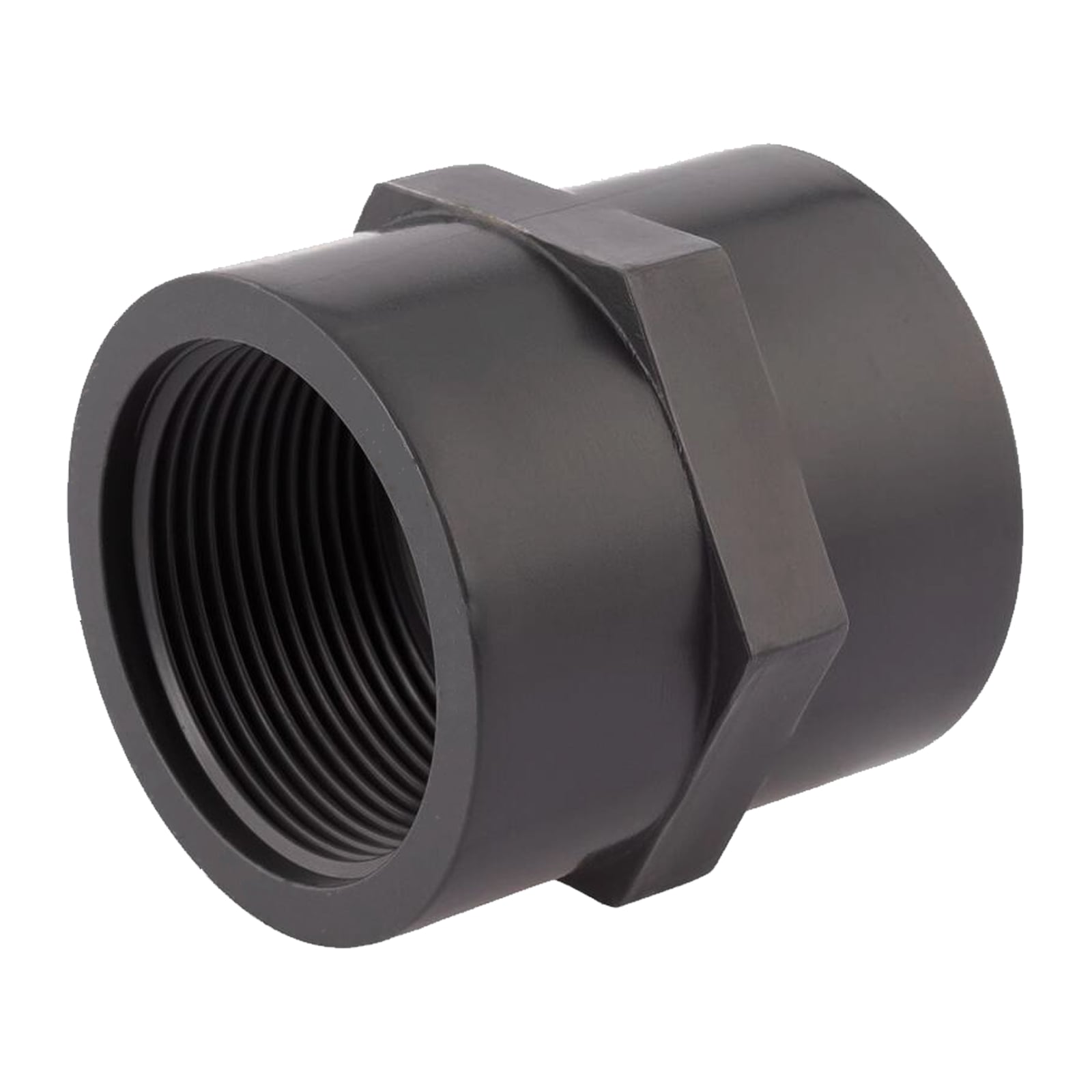 1/2" PVC Fitting Gewinde Muffe 2-fach Innengewinde Verbinder - PN 10 bar