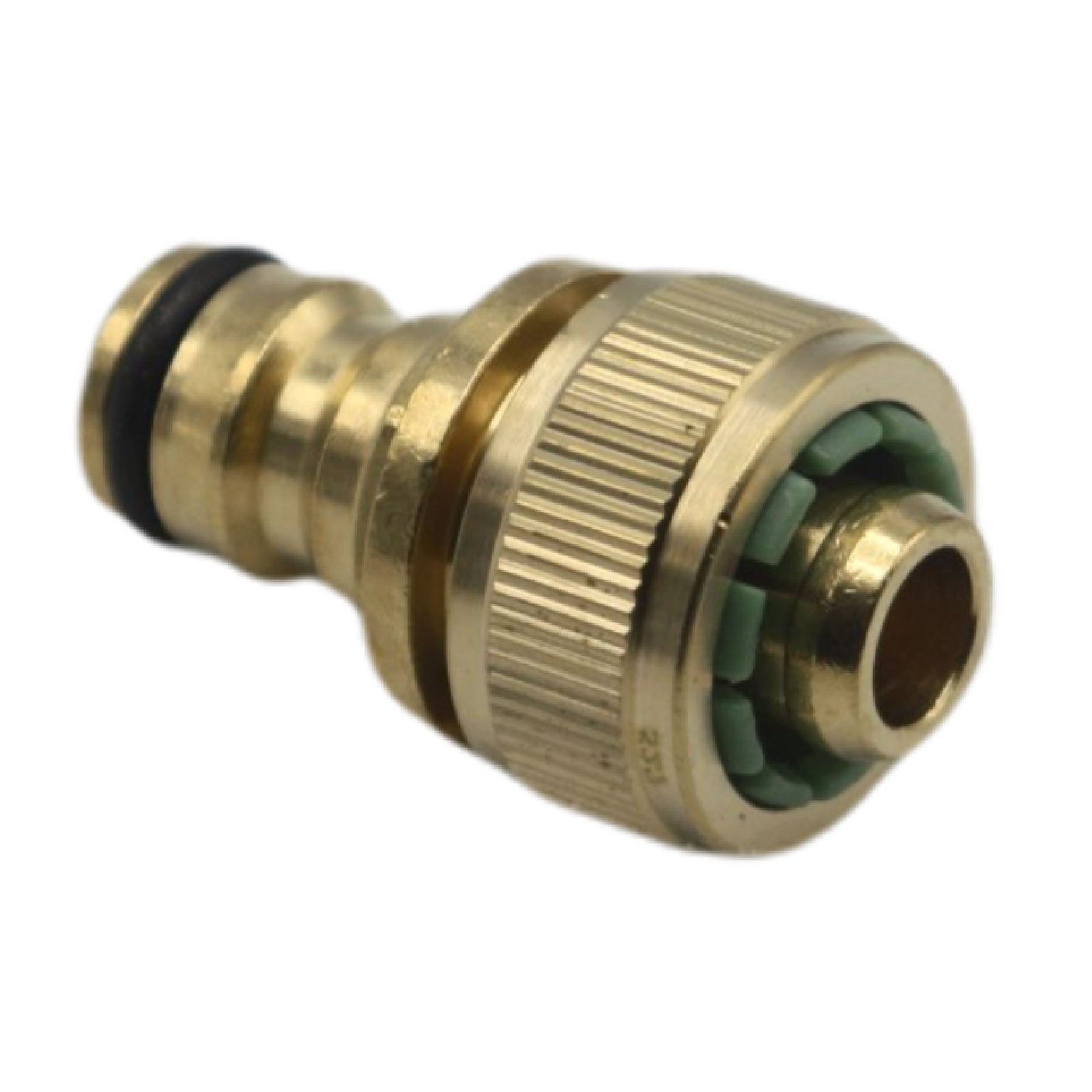 1/2" - 13 mm Schlauchanschluss Stecker Click-System Quick Connect Schlauchstück Messing (Gardena kompatibel)