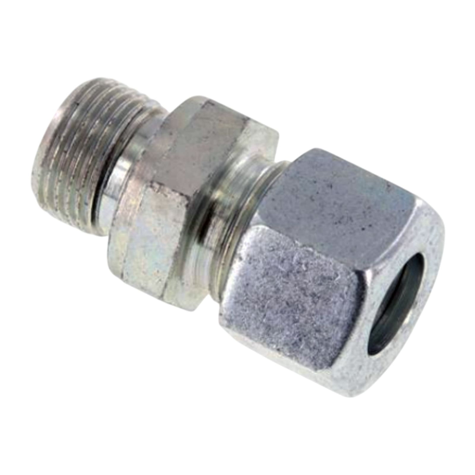 1/8" AG 6 L Schneidring Verschraubung Außengewinde M 12 x 1,5 Stahl verzinkt Elastomer Dichtung NBR - PN 315 bar