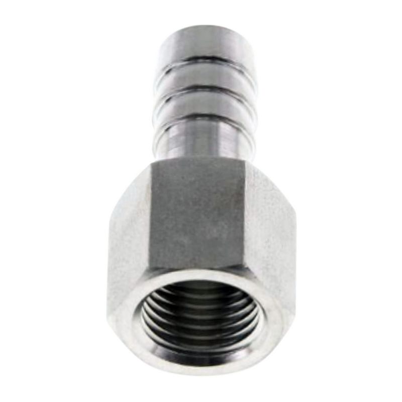 3/8" x 13 mm Schlauch Tülle Stutzen Innengewinde IG Nippel Edelstahl AISI 316 VA Fitting - PN 20 bar