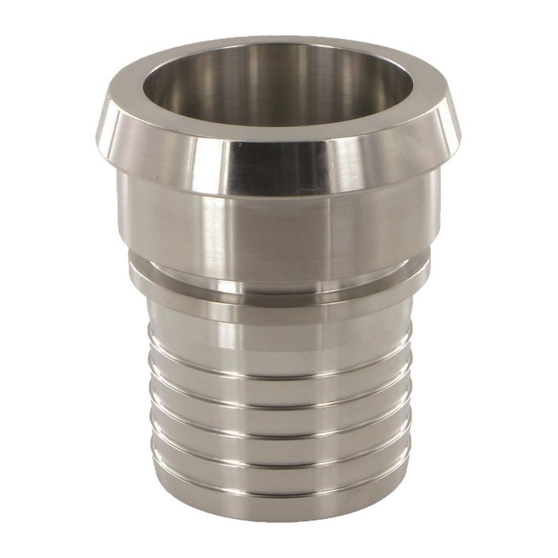 DN 20 Milchrohr Verschraubung DIN 11851 Mutterteil Kegel Stutzen Sicherungsbund - Stutzen gerillt 19 mm - PN 25 bar
