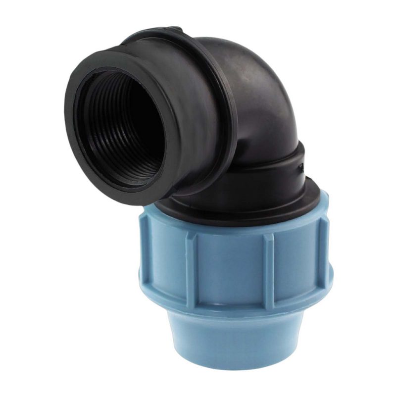 16 mm x 1/2" PE PP Fitting Klemm Verbinder Verschraubung Muffe Rohr Kupplung x IG DVGW - Unidelta