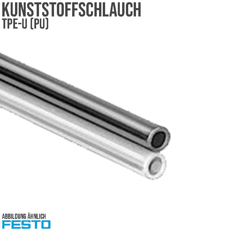10 x 7 mm TPE Kunststoff Pneumatik Druckluft Schlauch PUN-DUO silber/schwarz (152825) - PN 10 bar
