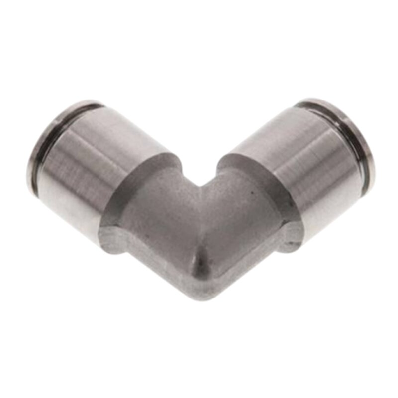 16 mm Pneumatik Schnell Steck Verbinder IQS Winkel 90° Edelstahl 1.4404 PA PU Schlauch - PN 16 bar