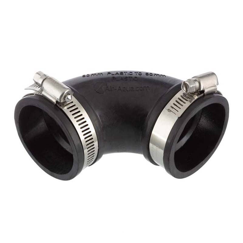 40 mm NBR Flex Fitting Bogen 90° Verbinder Reparatur (Klemmbereich 34 - 42 mm)