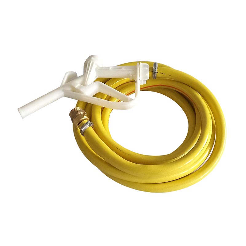 3/4" 19 mm Zapf Schlauch Garnitur mit Doppelnippel AG 1" - 2 m (PP Pistole weiss) - PN 5 bar